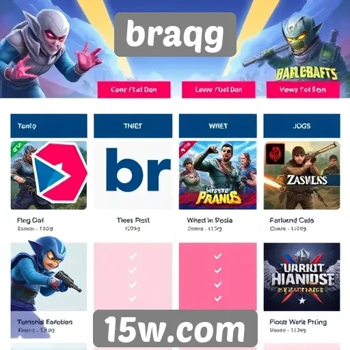 Comparação entre braqg e outros sites de jogos